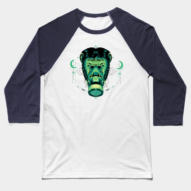 mask apes head Baseball T-Shirt by SHINIGAMII